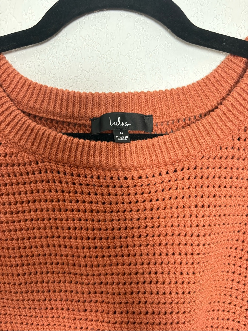 Lulu’s Ribbed Knit Cropped Tank - Rust - Picture 3 of 3
